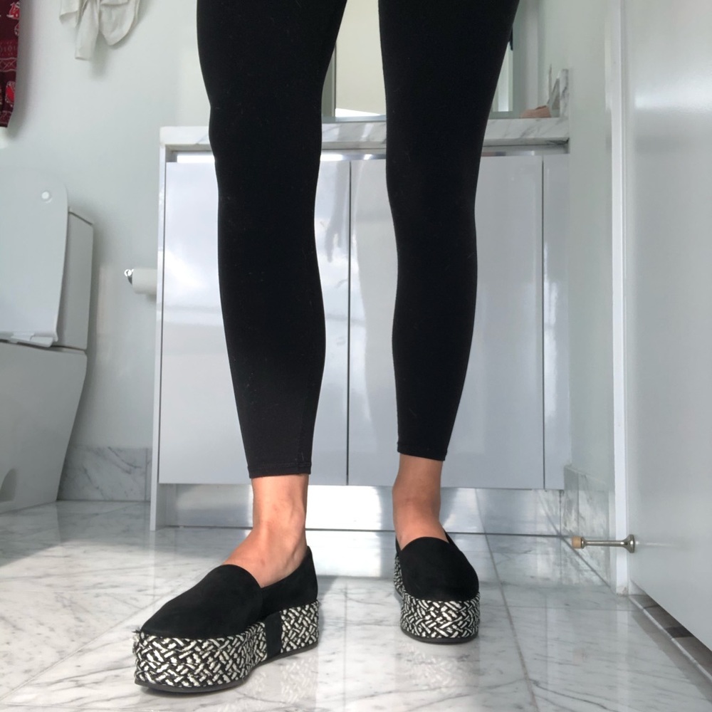 All Saints Suede Platform Espadrilles